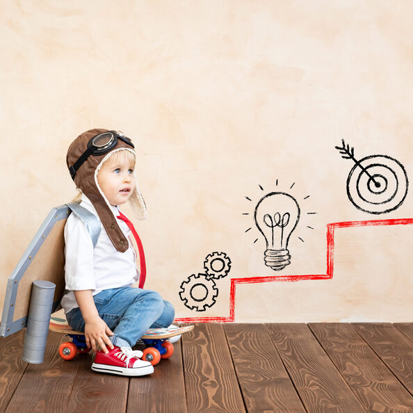 Success, career growth and professional development concept