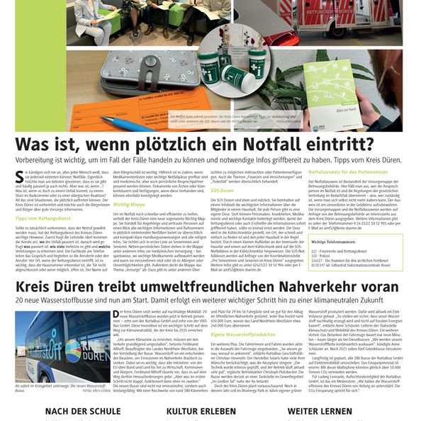 Bild zeigt Screenshot der Titelseite der 1. Ausgabe 2025