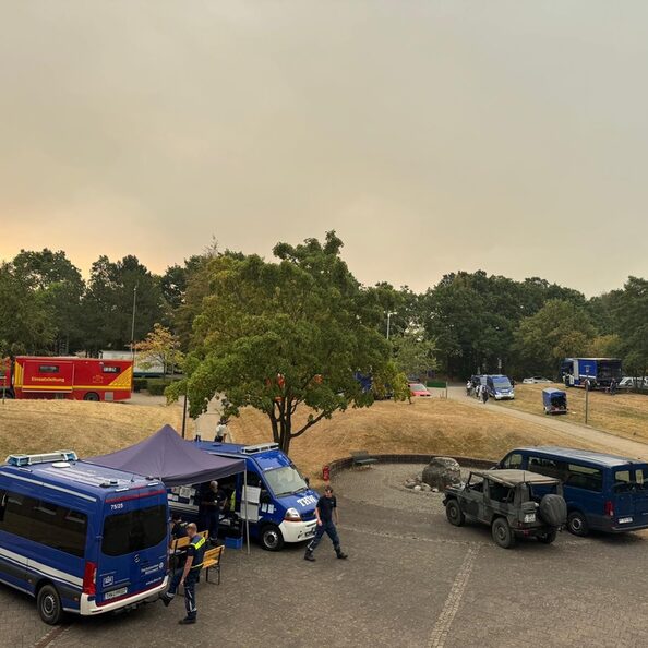 Feuer im Hürtgenwald: Die Lage am Sonntag.